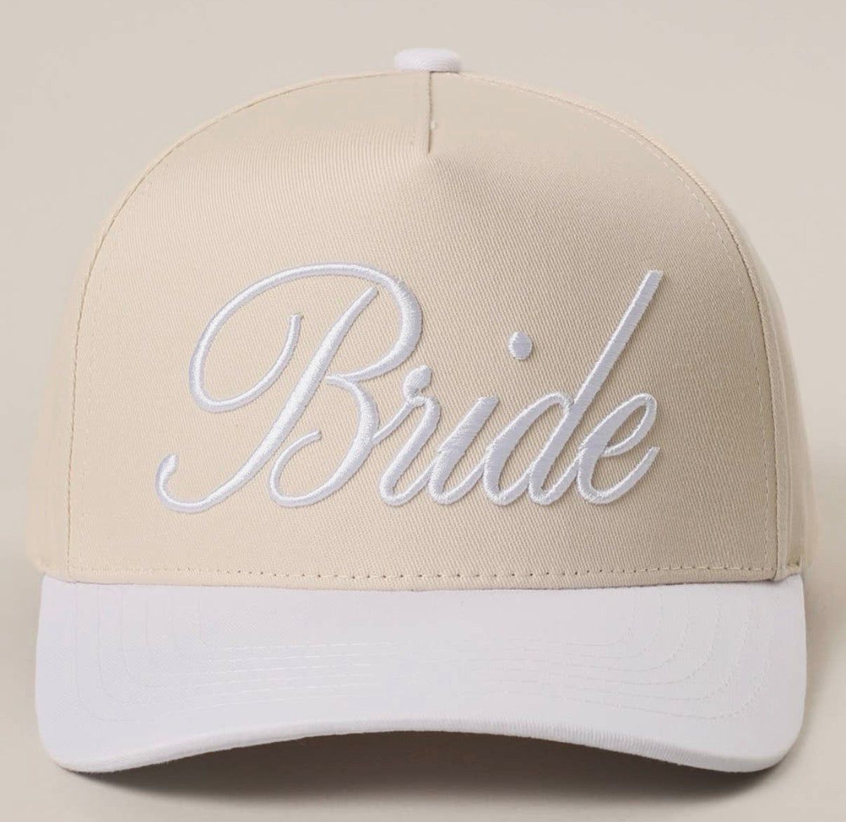 Bride Embroidered Canvas Two-Tone Trucker Hat