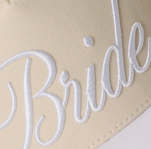 Bride Embroidered Canvas Two-Tone Trucker Hat