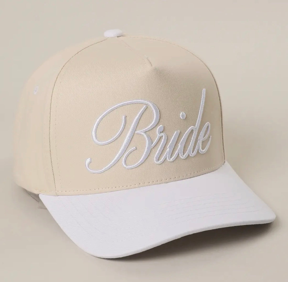 Bride Embroidered Canvas Two-Tone Trucker Hat