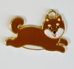 Brown dog charm