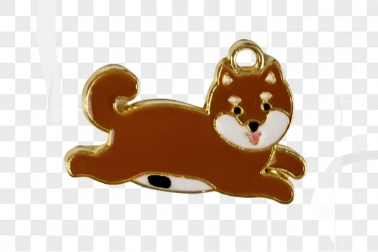 Brown dog charm